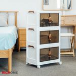 Three-layer storage box, , large