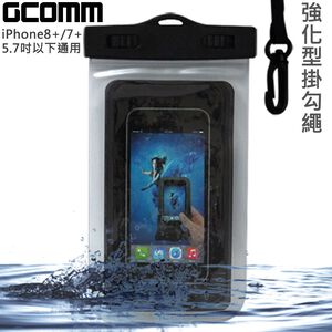 GCOMM IPX8 雙扣鎖高規格手機防水袋 5.7吋以下通用 清透明