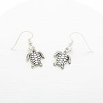 【Angel & Me】Cute Turtle s925 sterling silver earrings (changeable ear clips), , large