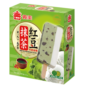 義美抹茶紅豆牛奶冰棒