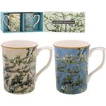 【Lesser&Pavey】梵谷系列馬克杯/馬克杯組2入/馬克杯禮盒/陶瓷馬克杯/星夜/向日葵/馬克杯2入, , large