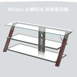 【HomeMax】Milano 米蘭時尚玻璃電視櫃/電視架/層架/電視支架/免運費/適用32~65吋電視/台灣製造/HM5115, , large