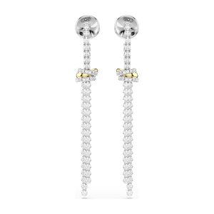 SWAROVSKI 施華洛世奇Hyperbola 優雅垂墜繩結耳環 送禮 禮物 推薦(5752866)