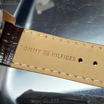 [星晴錶業]TommyHilfiger手錶,44mm,TH00009寶藍色錶面玫瑰金錶殼咖啡色真皮皮革錶帶款, , large