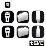 《tevc》6.3 C46 2P 接頭 汽車 機車 250型 連接器 公母頭 對接 端子 快速接頭 電系接頭, , large
