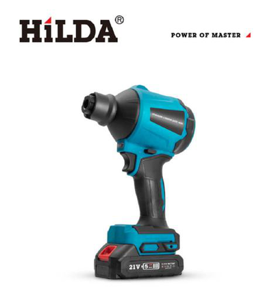 【HILDA】希爾達電動工具 21V 雙電 充電式 無線吹塵空氣槍