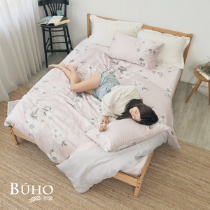 BUHO 台製300織100%TENCEL&trade;純天絲&trade;單人床包+雙人被套三件組-(多款任選)