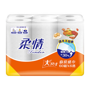 柔情廚房紙巾60PCx6