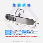 【禾統】Type-C行李秤 / 銀色 /Type-c充電款 (電子秤 行李秤重器 攜帶式行李秤 充電行李秤), , large