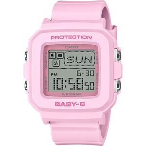 CASIO 卡西歐 BABY-G 單色像素動畫數位手錶-粉 BGD-10-4