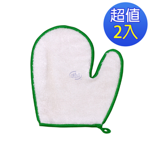 [百鈴]髒會滅竹漿纖維去油汙手套-2入(抹布/擦巾/清潔布/萬用巾/吸水巾/擦拭布)