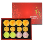 [USC]Mid-Autumn Exquisite Series-Blooming Moon 12-piece gift box set (mung bean cake + Cantonese-style small mooncake + colorful spin puff pastry), , large