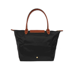 LONGCHAMP L號長把LE PLIAGE摺疊水餃包(黑色), , large