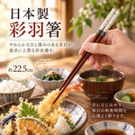 【HIYASU日安工坊】日本工藝箸-彩羽 白, , large