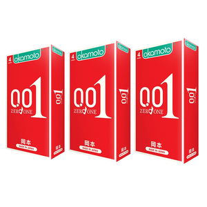 【okamoto岡本】001至尊勁薄保險套 4入x3盒