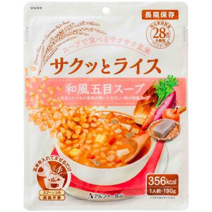 喜康瑞【湯泡脆飯系列】和風什錦湯 開封即食 防災儲備 五年保存 日本代理進口 登山露營首選