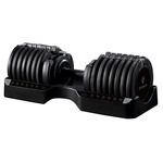 【BYZOOM FITNESS】Pure Series 34kg(75LB) 21段重量 可調式啞鈴(黑), , large
