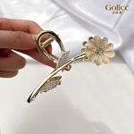 【Gulicc 】古莉可 髮夾 貓眼石氣質花朵髮夾, , large