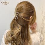 【Gulicc 】古莉可 髮夾 韓國水鑽蝴蝶結中型髮夾, , large