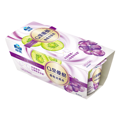 福樂Q果優酪-葡萄奇異果135g※實際到貨效期約4天以上
