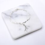 【Angel & Me】Deer Antler s925 sterling silver bracelet birthday gift, , large