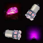 【PA LED】1156 單芯 平角 13晶 39晶體 SMD LED 方向燈 煞車燈 倒車燈 後霧燈 小燈 日行燈, , large