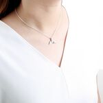 【Angel & Me】Large Whale tail s925 sterling silver necklace Birthday gift, , large
