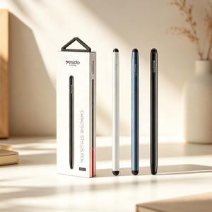 【山水之寶】Yesido ST01矽膠筆頭觸控筆（鋁合金筆桿）手機＆平板＆iPad＆觸控螢幕皆適用 無需藍芽連接無需充電 可直接使用