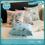 【PETER RABBIT 比得兔V&A博物館】時尚抱枕｜50x50cm｜正版授權｜柔軟親膚｜大抱枕｜沙發抱枕｜居家靠枕推薦, , large