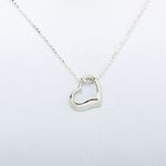 【Angel & Me】Love Big Heart s925 sterling silver necklace Valentines Day gift, , large