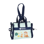 Lesportsac Micro Weekender Charm 小吊掛飾零錢包 收納袋(童趣草帽貓咪)L261-1611N-HF97, , large