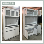 【唯熙傢俱】貝拉白色4尺餐櫥櫃, , large