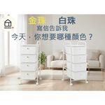 【ROOMIX】Ins風純白四層抽屜推車 移動式置物架 縫隙收納櫃 廚房/浴室/租屋/宿舍必備, , large