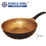 【Korea King】Diamond X Asian Wok 28cm (2 Pcs), , large