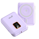 VXTRA 10000mAh電量顯示+自帶雙線 MagSafe磁吸無線快充 三用快充行動電源, , large
