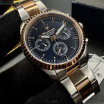 [星晴錶業]MASERATI手錶,42mm,R8853100040寶藍色錶面玫瑰金錶殼金銀相間精鋼錶帶款, , large