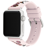 COACH Apple Watch 淡粉花朵錶帶 38/40/41mm適用 矽膠錶帶 禮物 送禮(不含手錶) CO14700292, , large