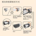 [凌騰科技] Neutron LED 哥廷根 雙臂檯燈 座夾兩用 桌燈 夾燈 閱讀檯燈, , large