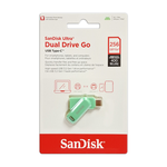 【SanDisk】Ultra GO 256G 草本綠 TYPE-C USB 3.2 雙用 OTG 旋轉隨身碟 讀取速度 400MB/s, , large
