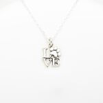 【Angel & Me】Love Cat Dog Paw s925 sterling silver necklace Christmas gift, , large
