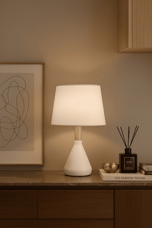 Jade Solid Wood Desk Lamp