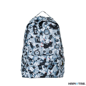 【HAPI+TAS】HAP0112 新型摺疊手提後背包-新版灰色愛麗絲