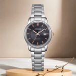 CITIZEN 星辰 光動能經典女錶-黑/27.5mm EW2317-76E, , large