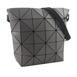 ISSEY MIYAKE Blocky 霧面可調背帶多用肩背包/炭灰色, , large