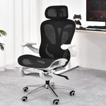 【AOTTO】人體工學全網布後躺可擱腳電腦椅(KOC-032), , large