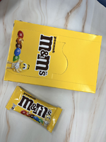 M&M's 花生糖衣巧克力 1盒(37G&times;12包), , large