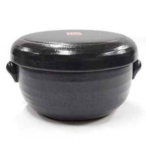 [豐名日本餐具] 五號飯鍋 黑釉 / C05PT7-2