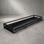 【 SHAONIANNA.TW 】桌上型盆栽鐵架 120&times;55cm｜金屬材質 大容量｜附接水盤＋護欄防倒 手把&times;2, , large