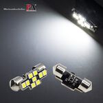 【PA LED】黑武士 雙尖 28MM 31MM LED 室內燈 車牌燈 車廂燈 實測360流明 高亮度 10倍提升, , large
