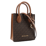 Michael Kors Mercer 塗層帆布手提/斜背二用迷你琴譜包/咖啡色, , large